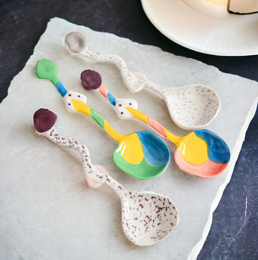 Groovy Ceramic Spoon