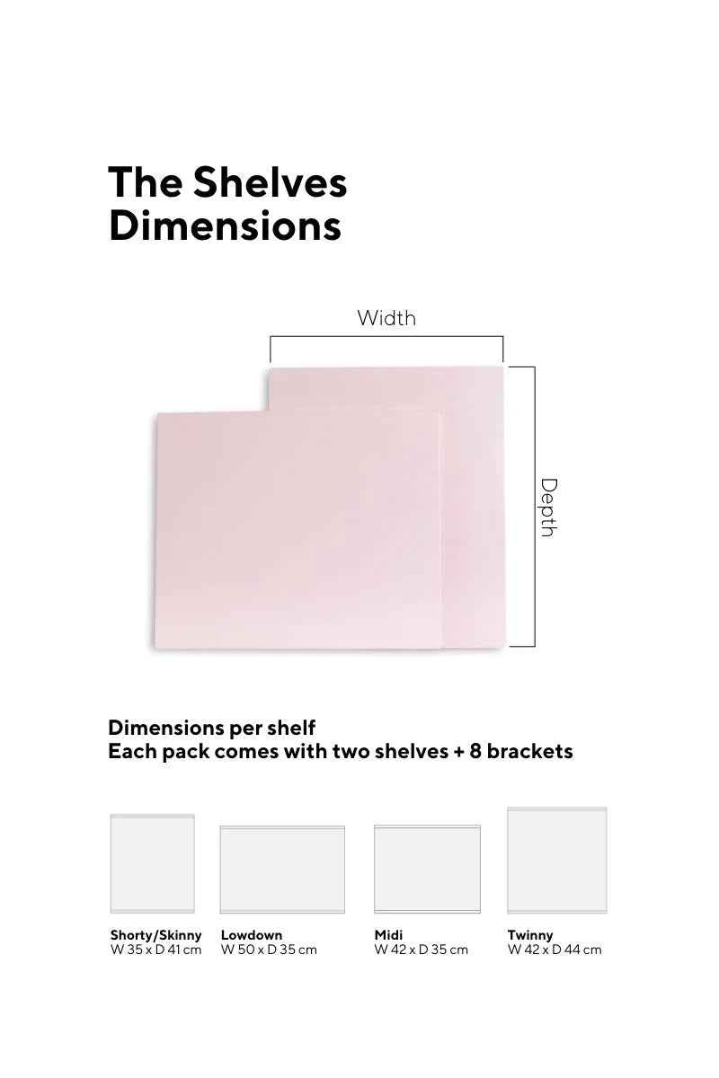 Extra Shelves - Blush Pink