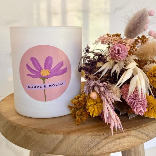 Mauve And Mocha Candle