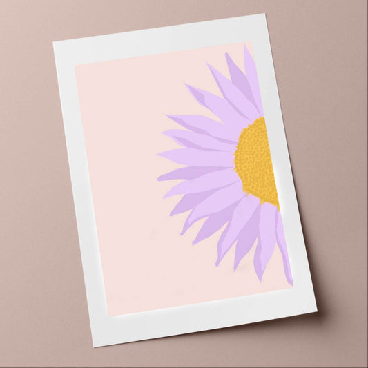 Print - Mauve Delight. Lilac flower.