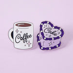 Load image into Gallery viewer, Coffee &amp; Cake Acrylic Pin Pair