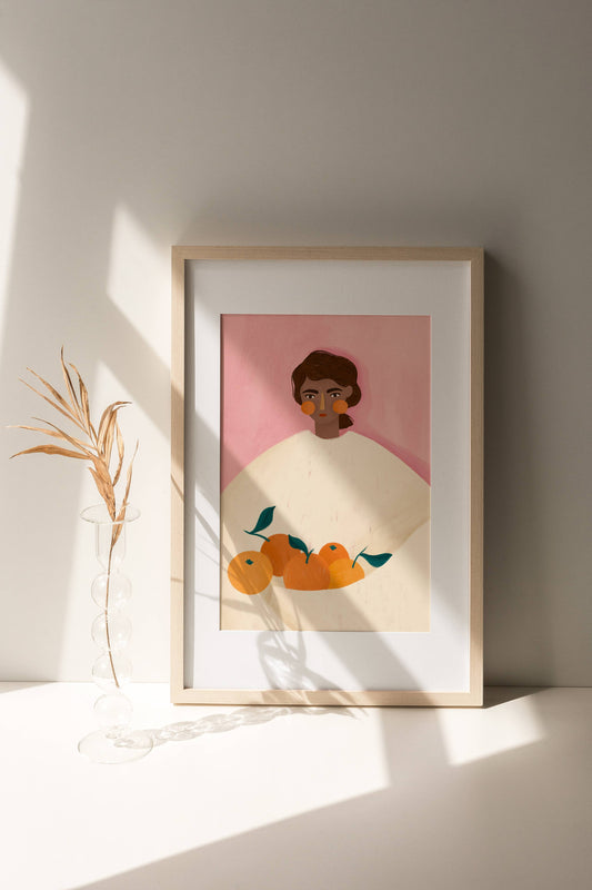 The Woman With The Oranges - Art Print