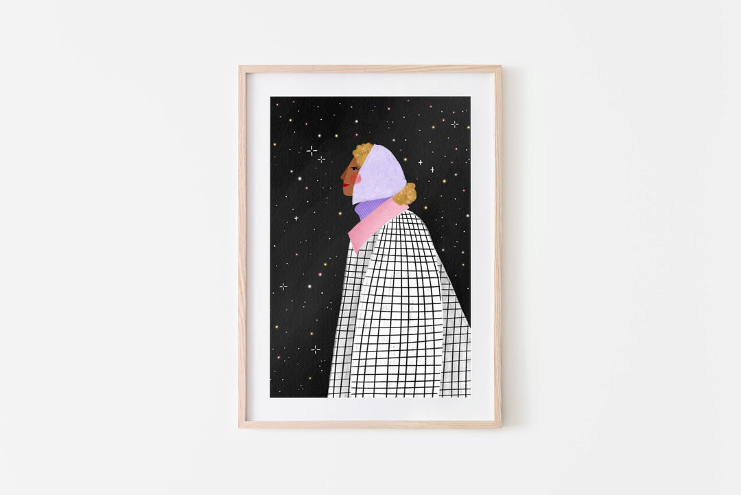 Girl at Midnight - Art Print