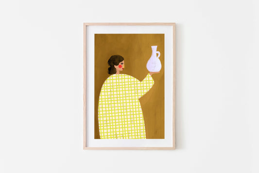 The Woman with the Vase - Art Print