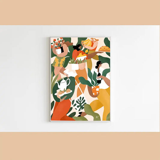 Coffee & Fruit Print