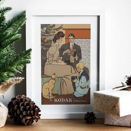 A Kodak Christmas vintage art print