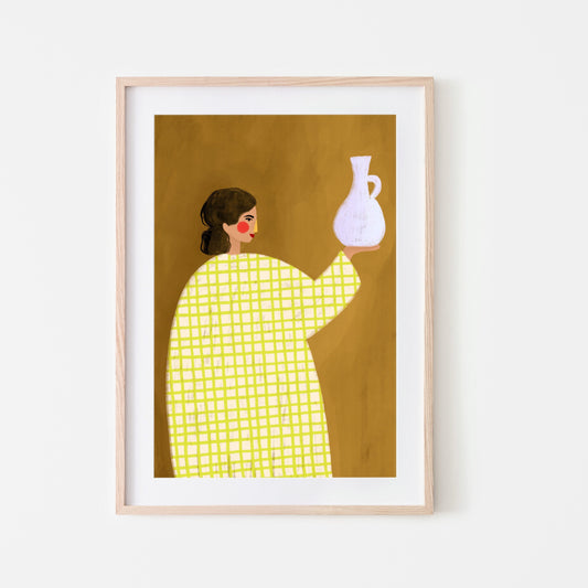 The Woman With The White Vase