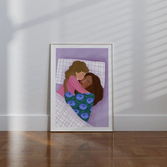 Warm Cuddles. Art Print