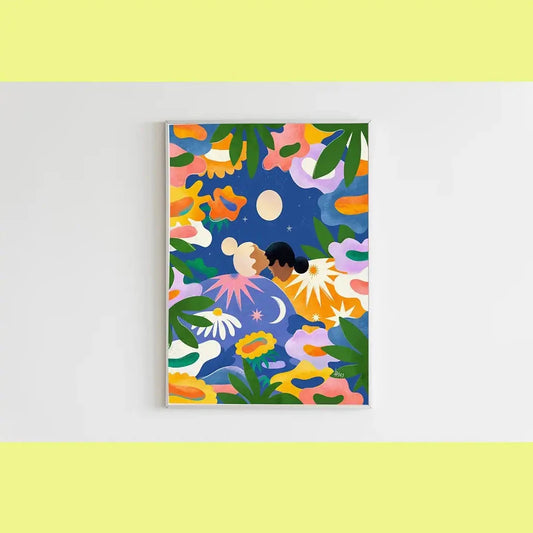 Moon Sisters Art Print