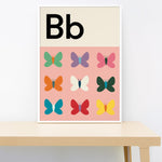 Load image into Gallery viewer, Butterfly print in pink.
