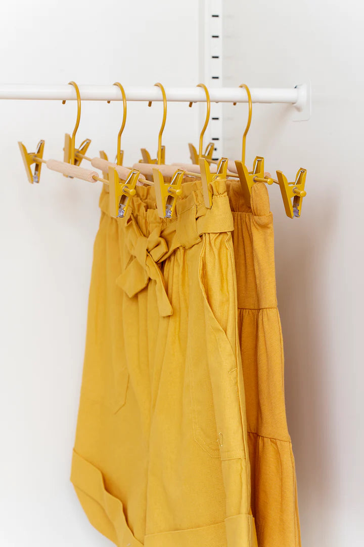 Adult Clip  Hanger In Mustard