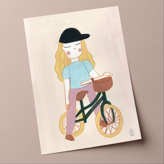 Print – Alice on bike