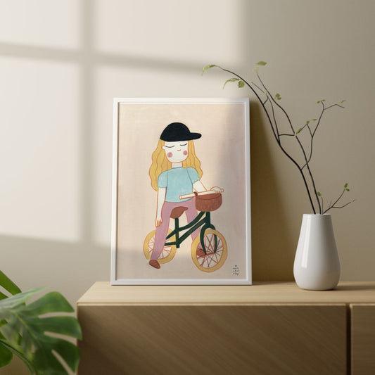 Print – Alice on bike