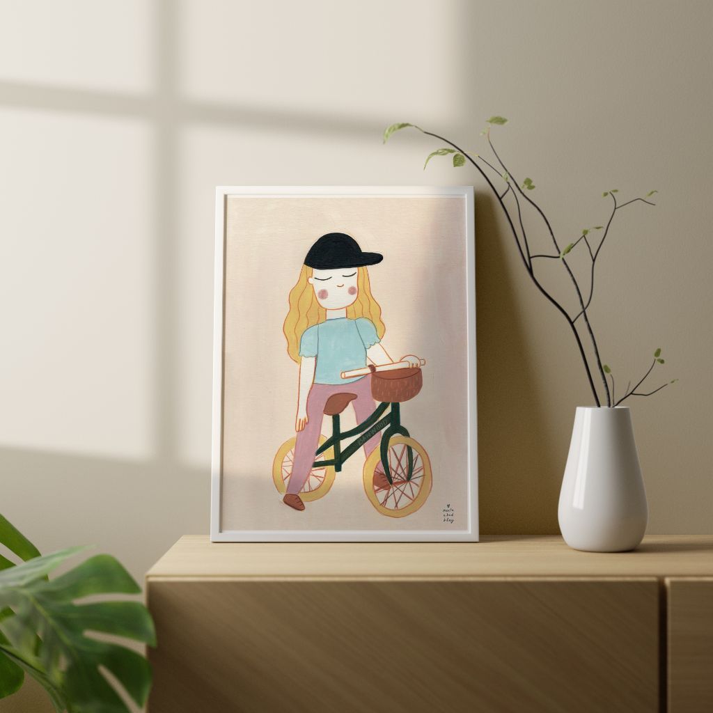 Print – Alice on bike