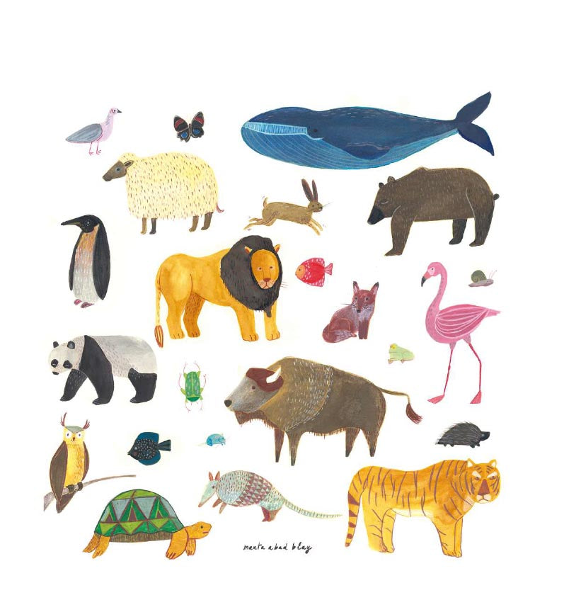 Print colourful Animals