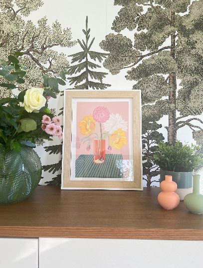 Print - Dalia & blooms