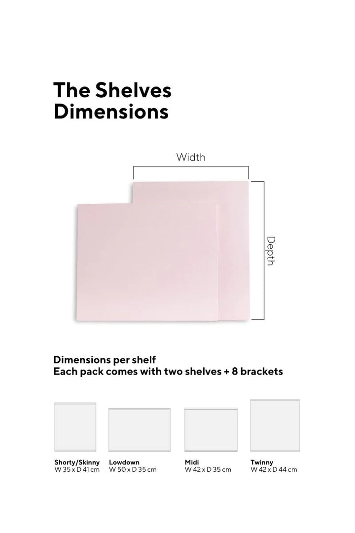 Extra Shelves - Blush Pink