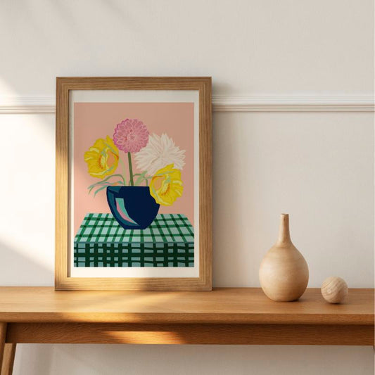 Print - Poppies & Dahlias