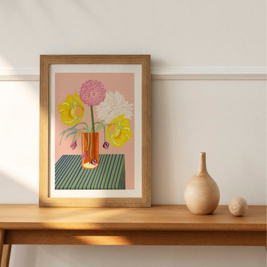 Print - Dalia & blooms