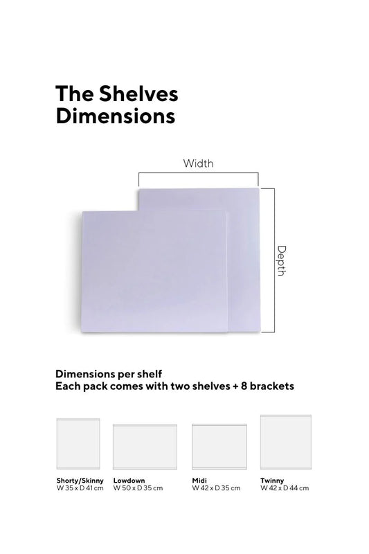 Extra Shelves - Lilac