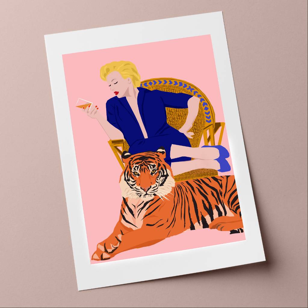 Print - Marilyn with Tiger