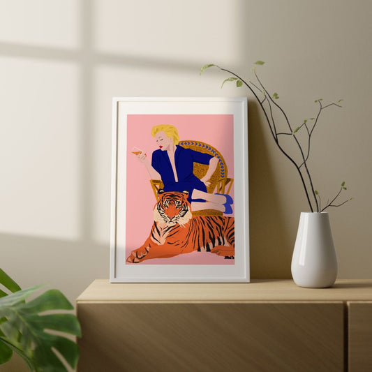 Print - Marilyn with Tiger