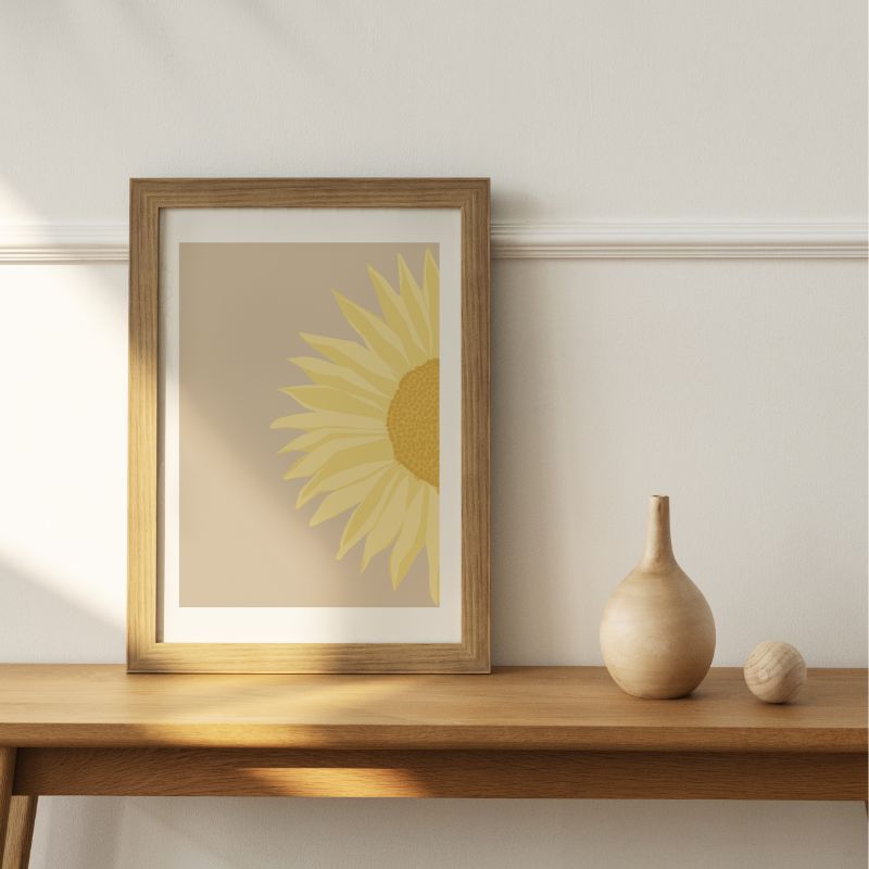 Print - Mauve Delight with Beige.