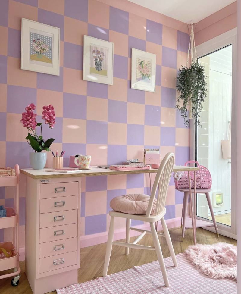Print Mauve Blooms