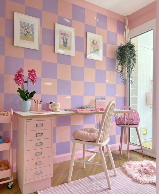 Print Mauve Blooms