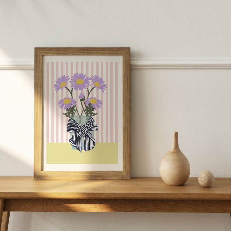 Print Mauve Blooms
