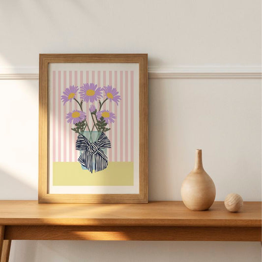 Print Mauve Blooms