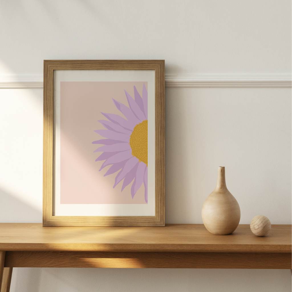 Print - Mauve Delight. Lilac flower.