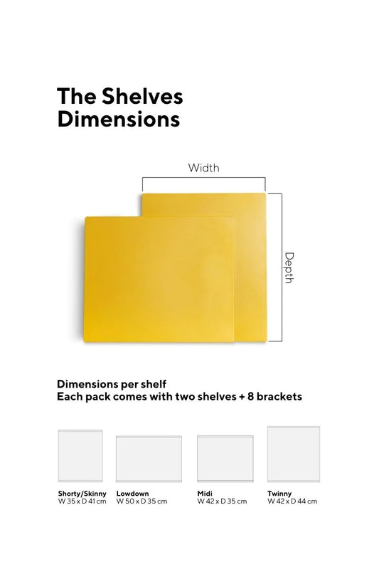 Copy of Extra Shelves - Mustard