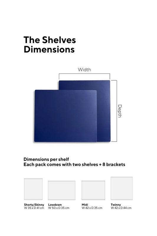 Extra Shelves - Navy