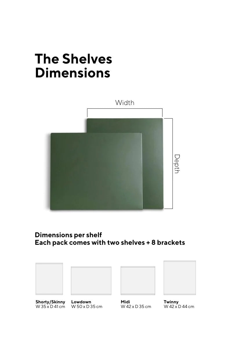 Extra Shelves - Olive