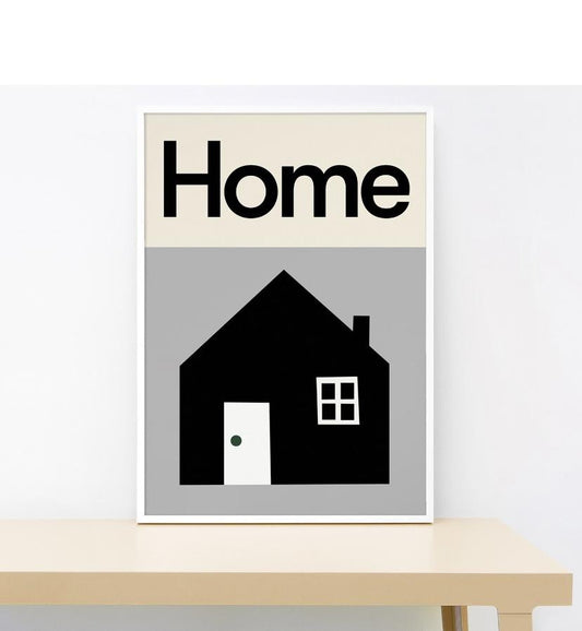 Print - Home by Lorna Freytag. Black and white