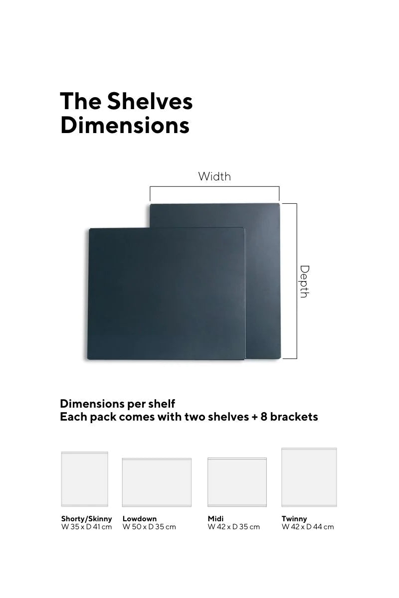 Extra Shelves - slate