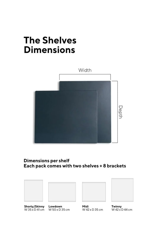 Extra Shelves - slate