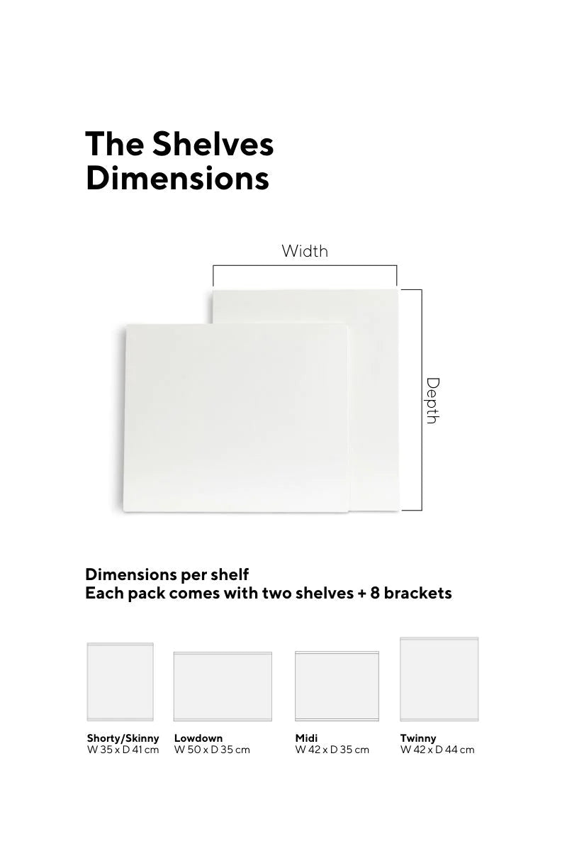 Extra Shelves - Chalk