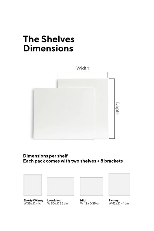 Extra Shelves - Chalk
