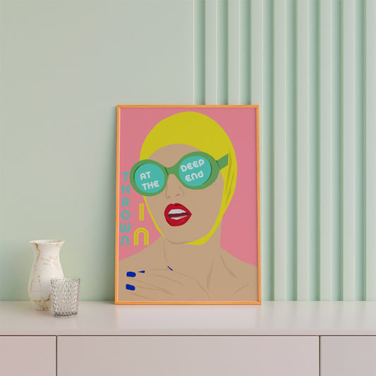 Print - Deep-end Swimmer