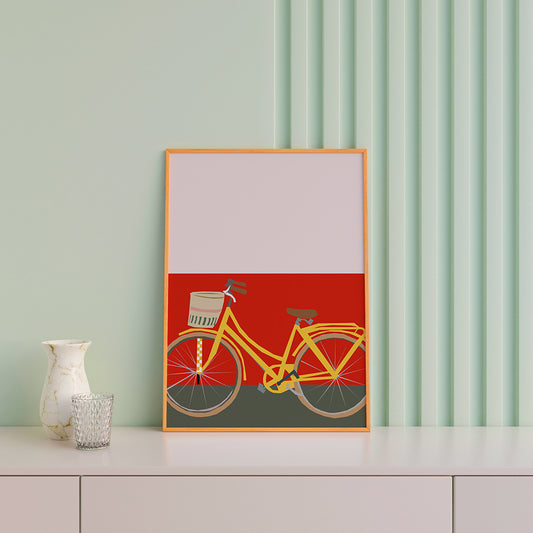 Print - Yellow Bike