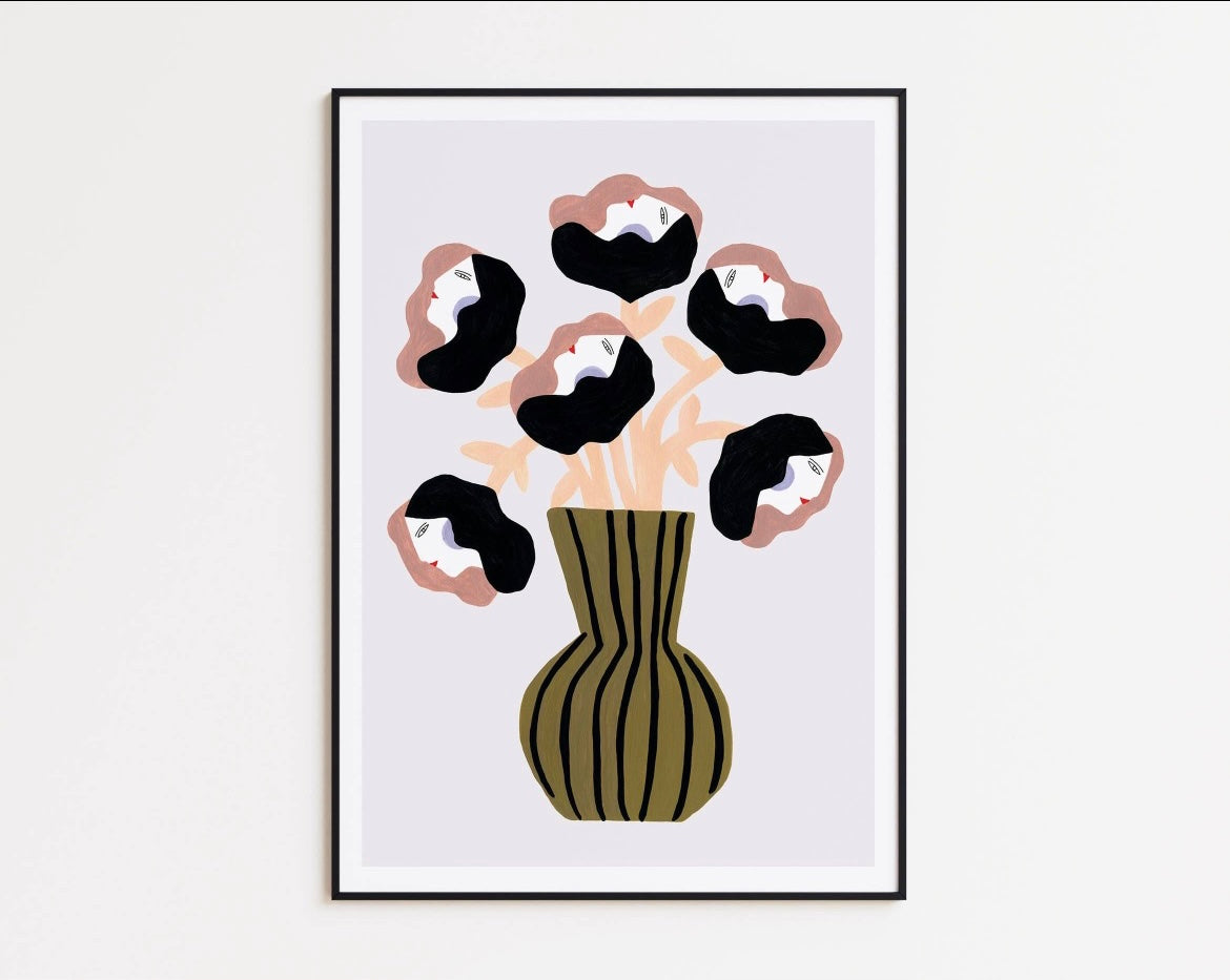 Women Bouquet Print