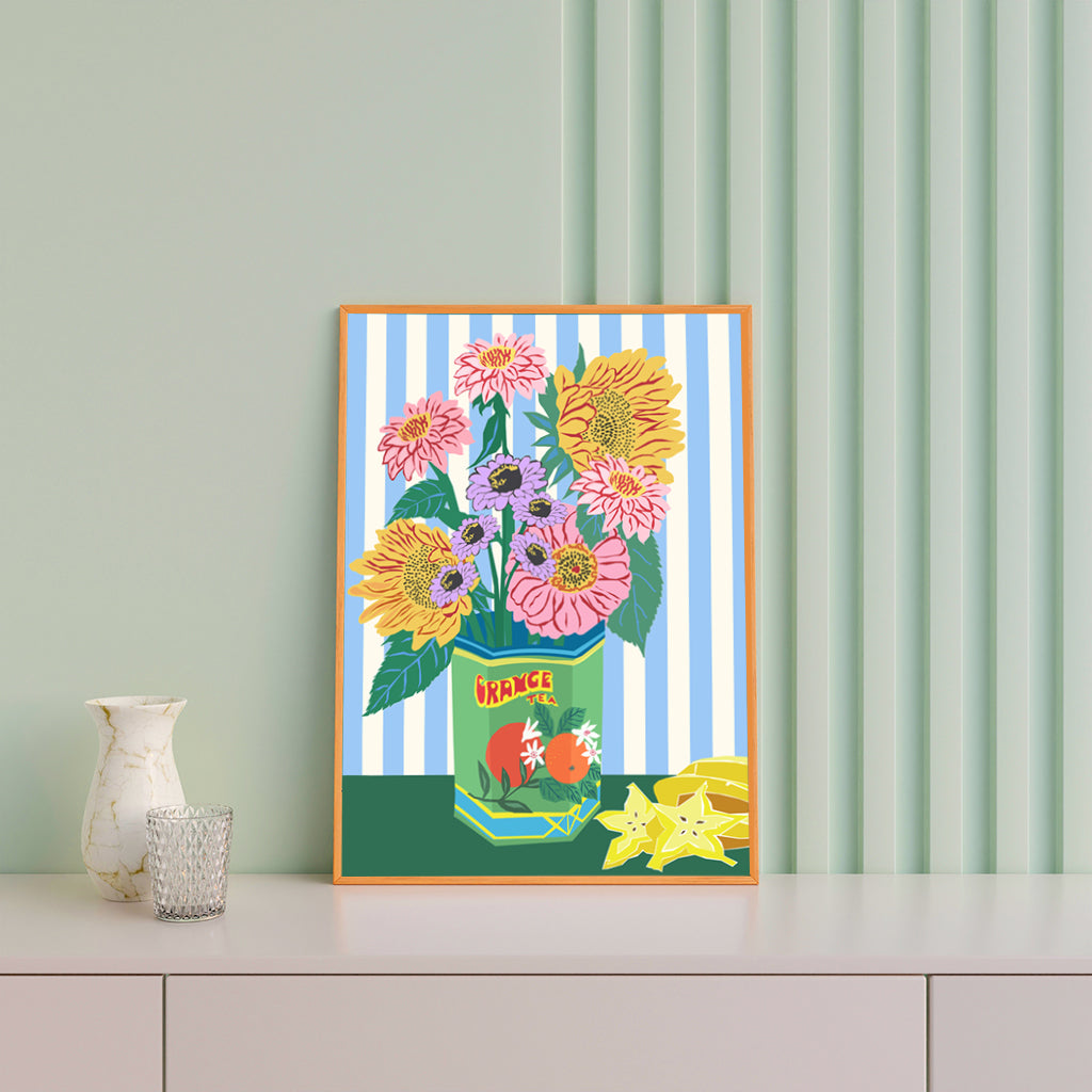 Set of 4 Spring Bloom collection prints