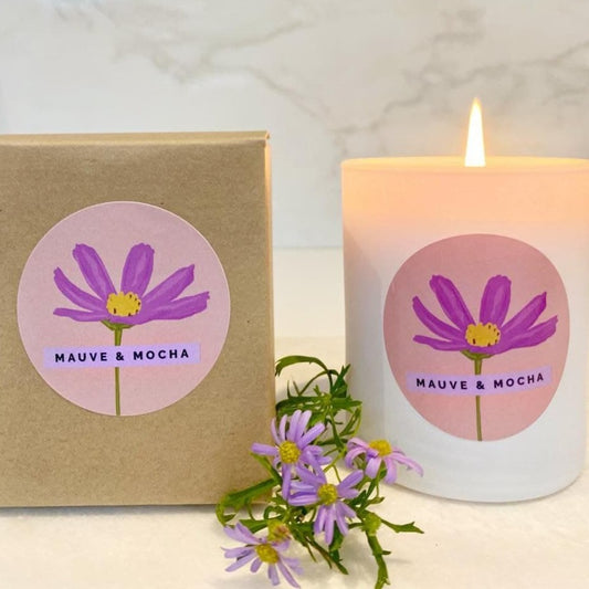 Mauve And Mocha Candle